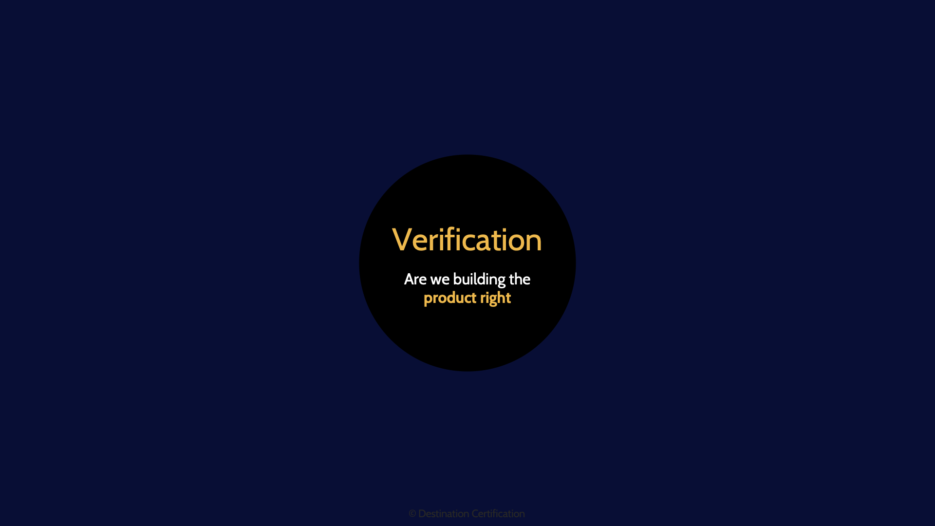 Image of verification - Destination Certification