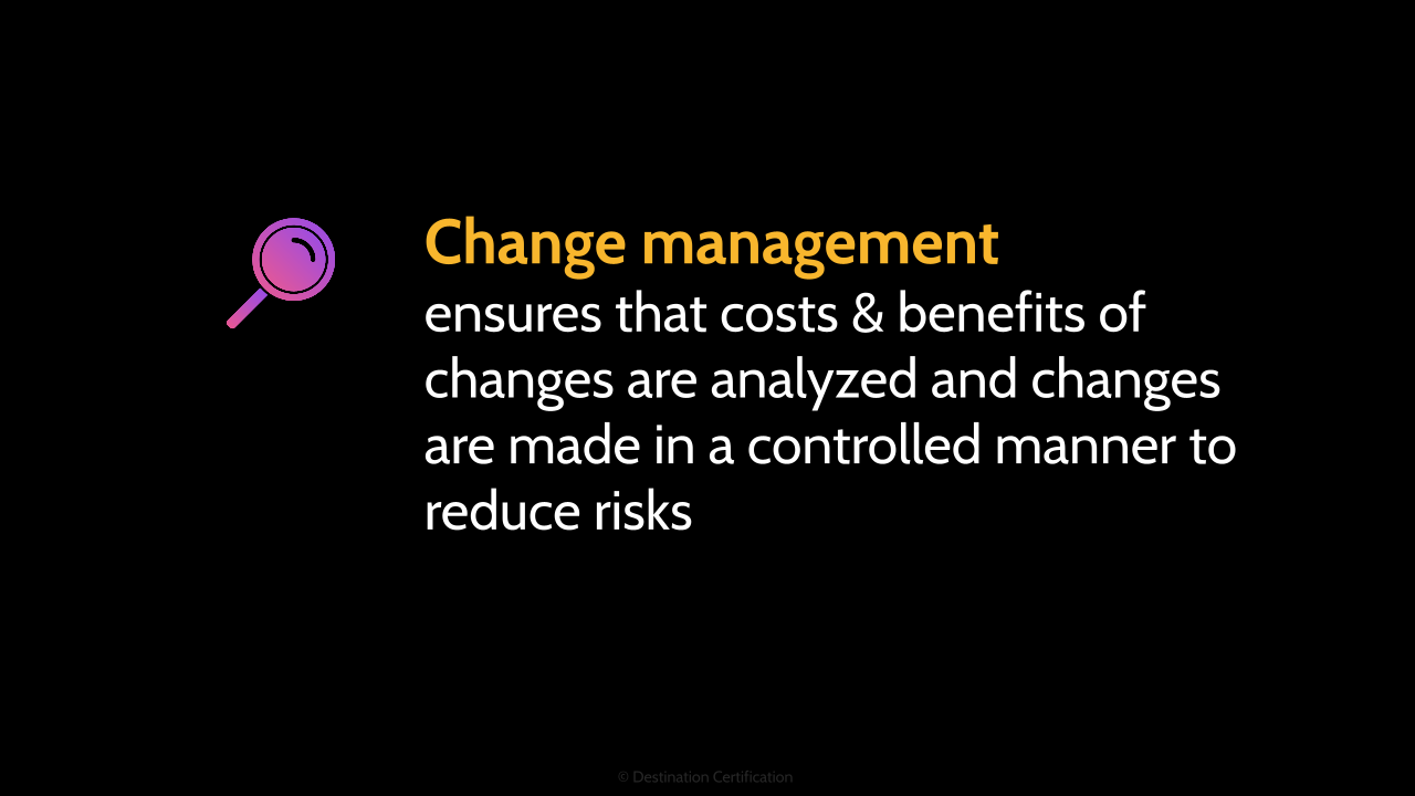 Image of change management definition - Destination Certification